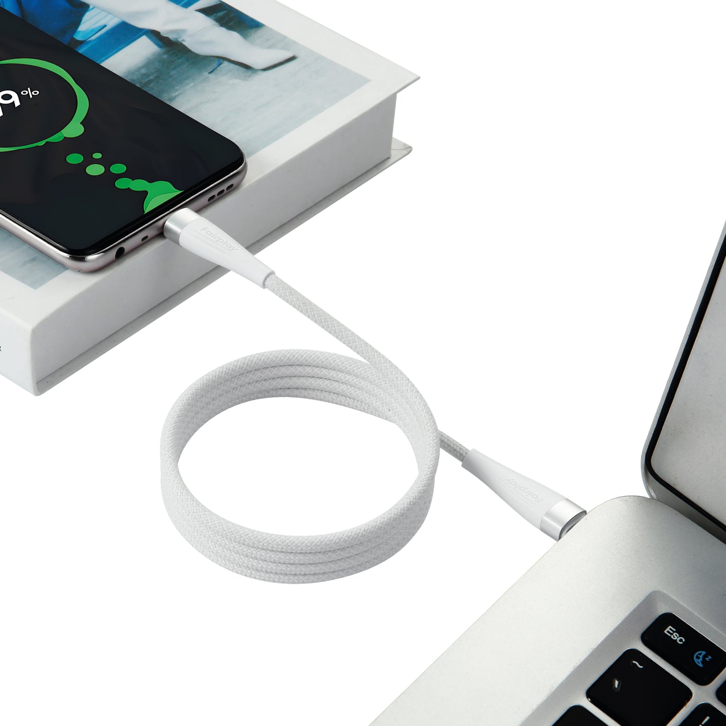FAIRPLAY - Câble Magnétique USB-C vers Ligthning 1m