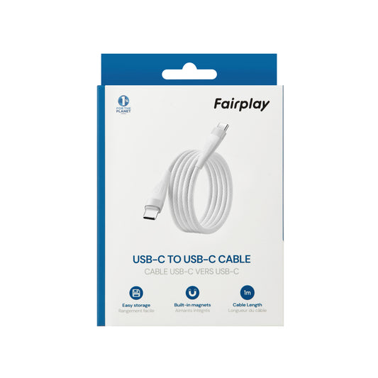 FAIRPLAY - Câble Magnétique USB-C vers Ligthning 1m