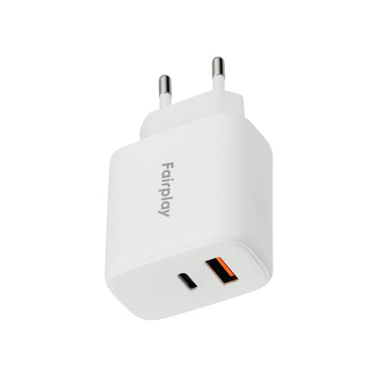 FAIRPLAY - Chargeur 65W (USB-A + USB-C)