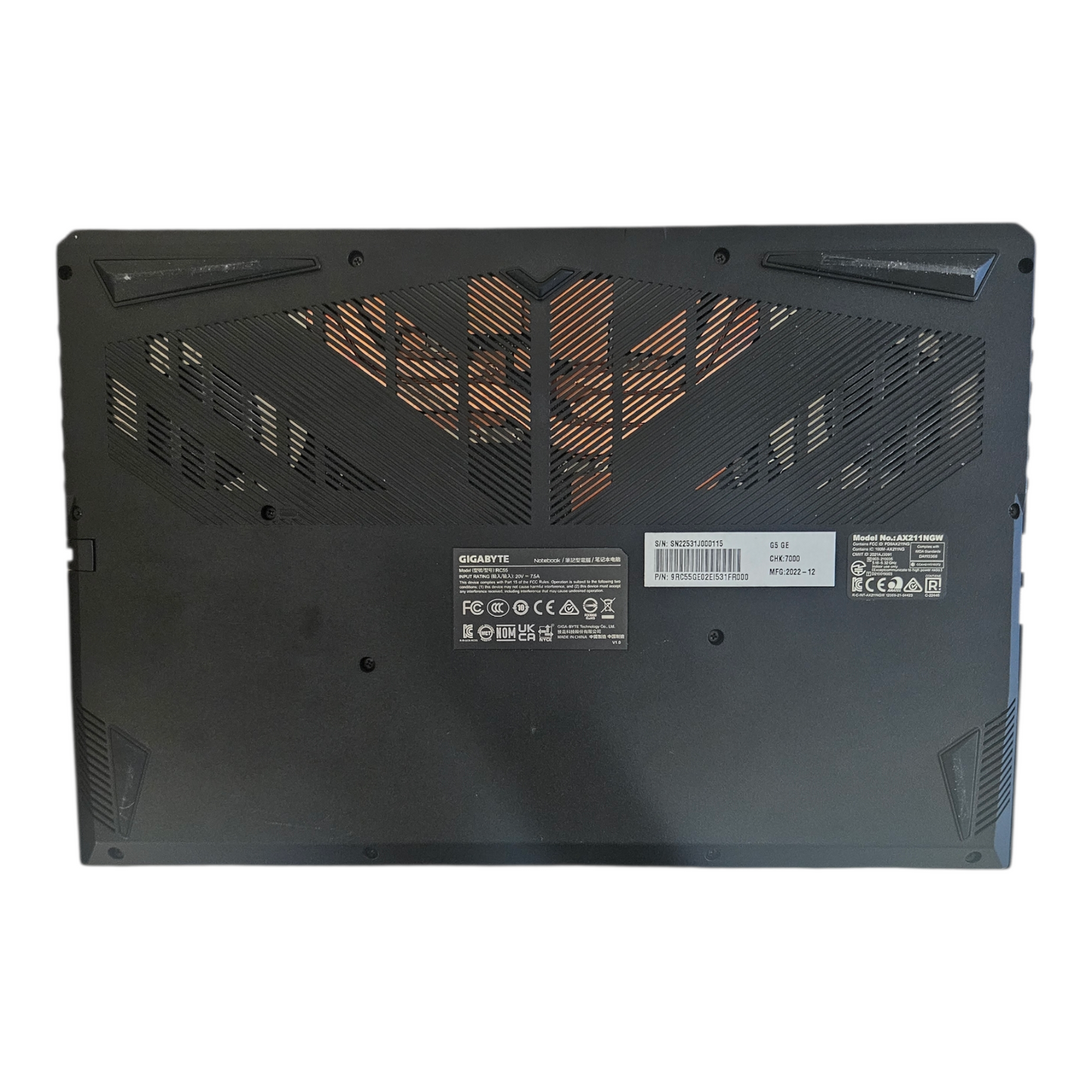 Gigabyte G5 GE - 15"/SSD M2 512Go/I5 12th/16Go/RTX 3050