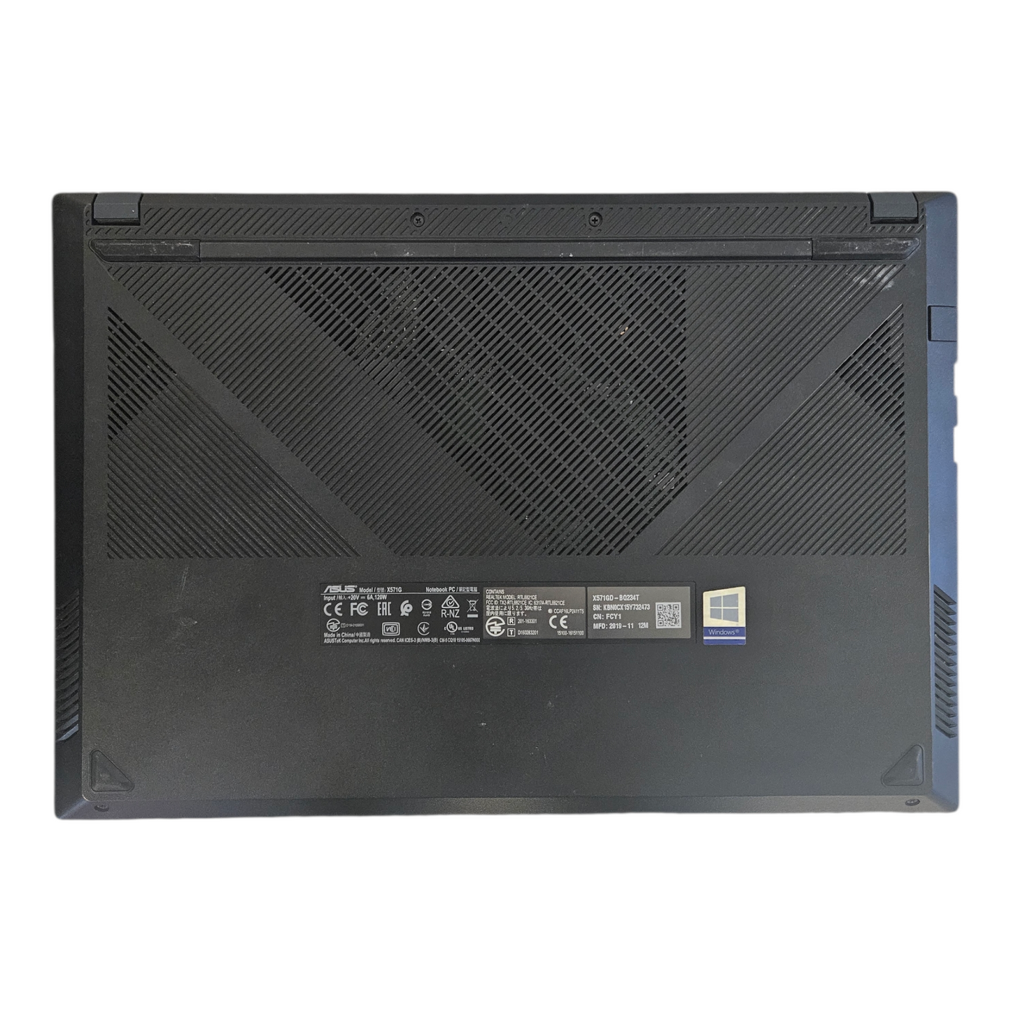 Asus X571GD - 15"/SSD M2 512Go+HDD 500Go/I5 8th/12Go/GTX 1050